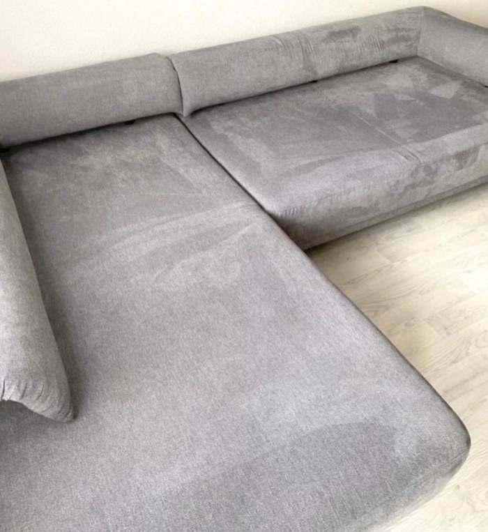 Couch after deep cleaning